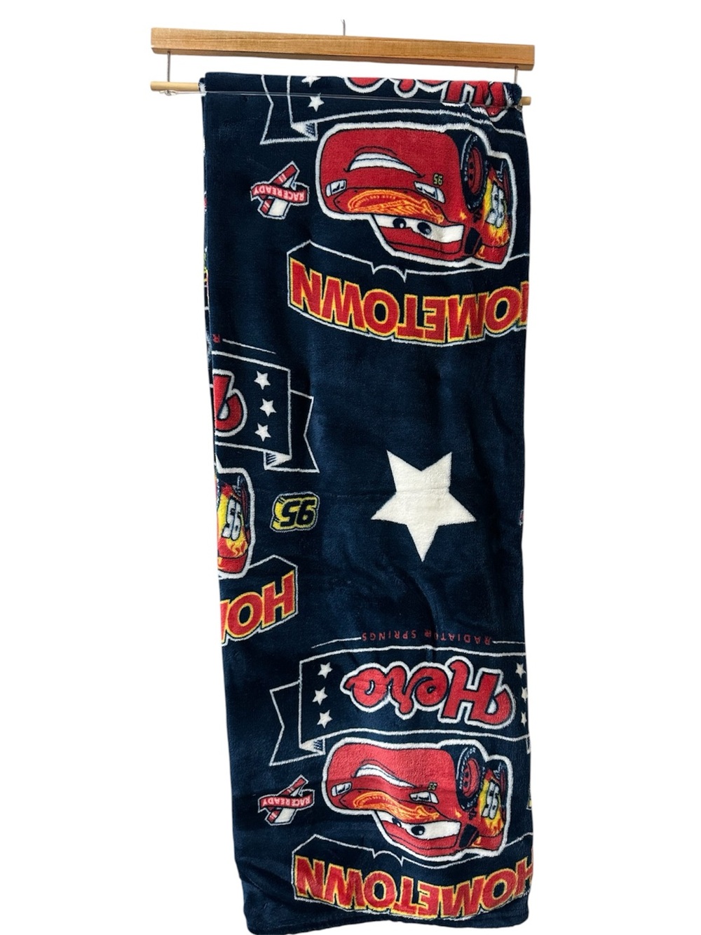 Disney Cars Navy, Red & White Fleece Throw Blanket